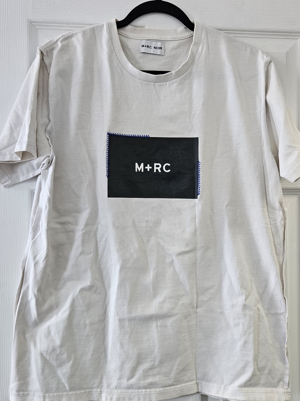 MRC Noir Stitched Box Logo Tee
White